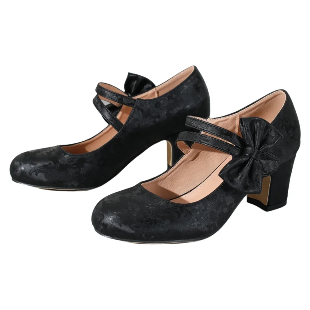 Women Formal Wear With Shoes - Женские туфли больших размеров с бантом,