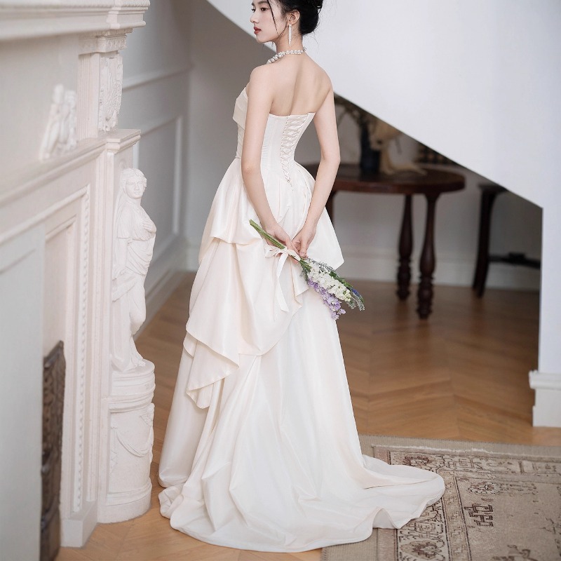 Women'S Formal Wear For Wedding - Французское свадебное платье без бретелек для