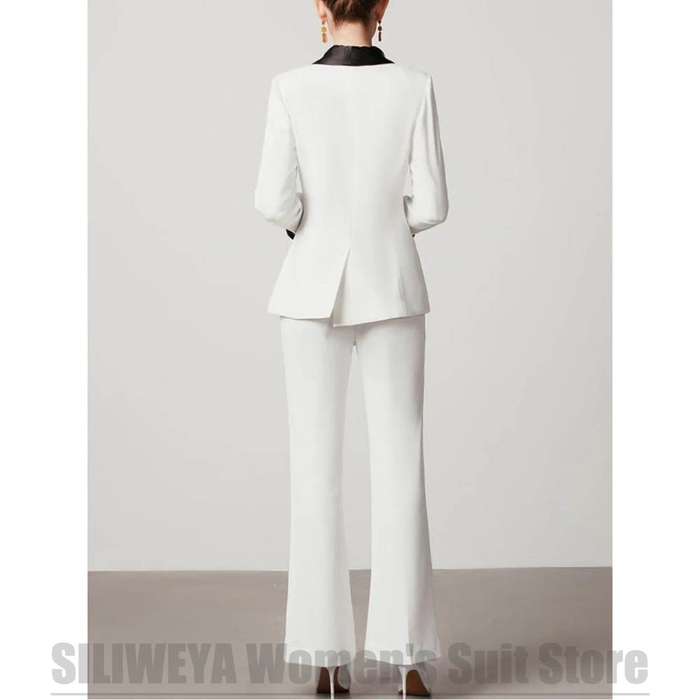 Белый женский двубортный костю – обзор и цена Women Formal Wear White Shirt