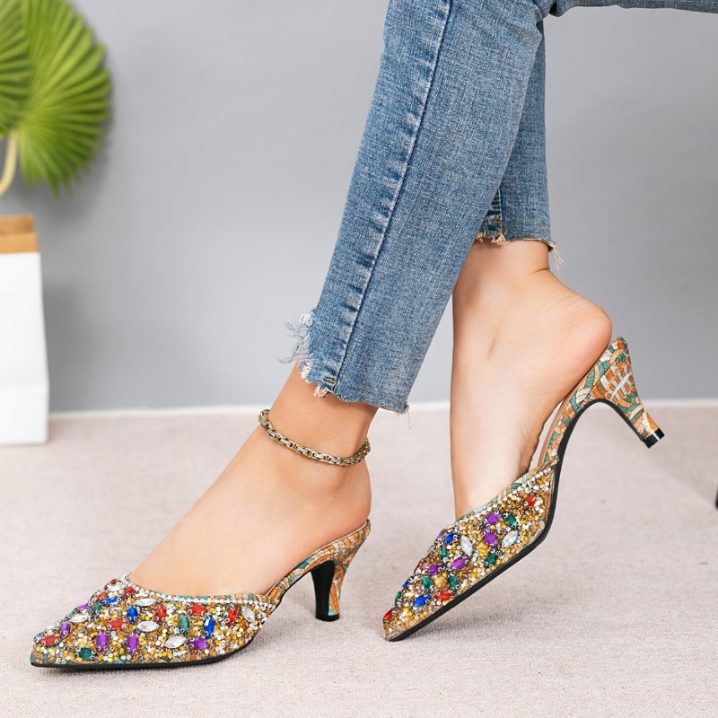 Роскошные тапочки на каблуке с – обзор и цена Kitten Heel Women