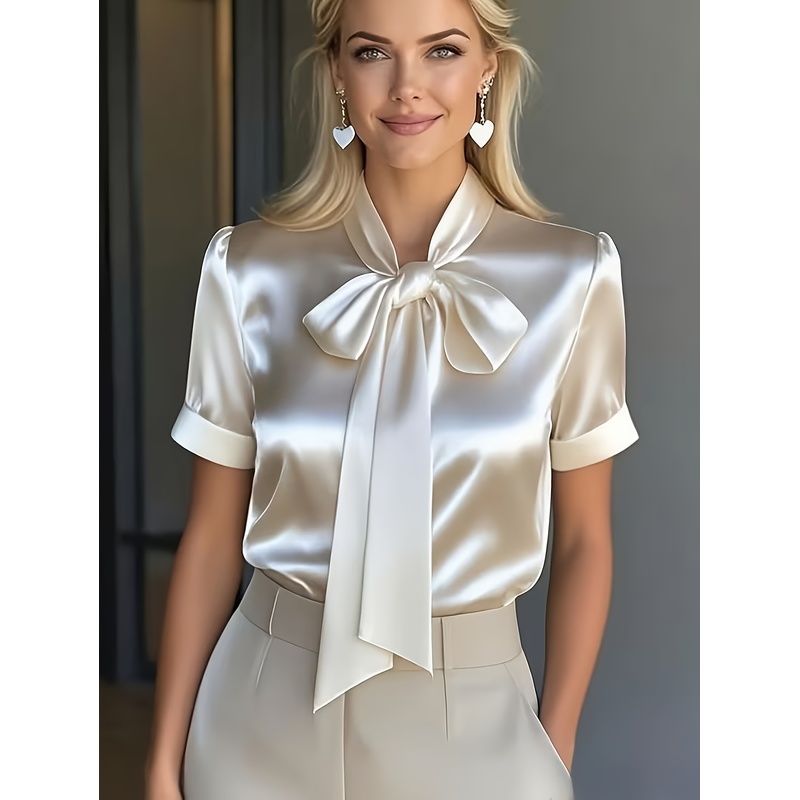 Элегантная женская рубашка с к – обзор и цена Women Formal Wear With Tie